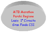 Ovale: MTB Marathon Parchi Regione Lazio  1 Circuito Gran Fondo CSI 
